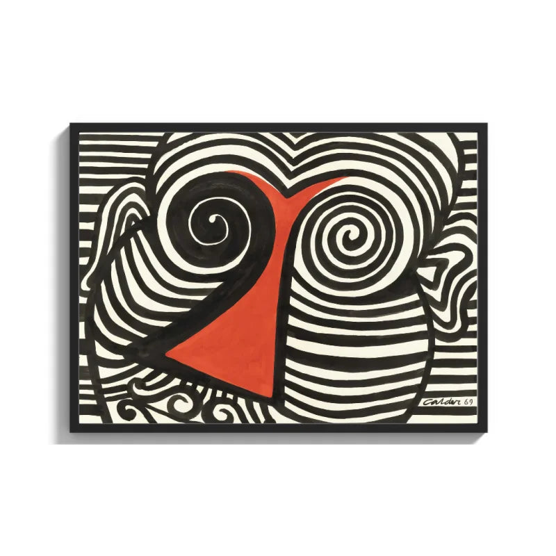 Abstract Black White Red Canvas Prints - Ready to Hang Canvas Prints