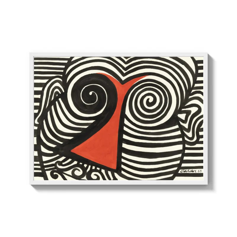 Abstract Black White Red Canvas Prints - Ready to Hang Canvas Prints