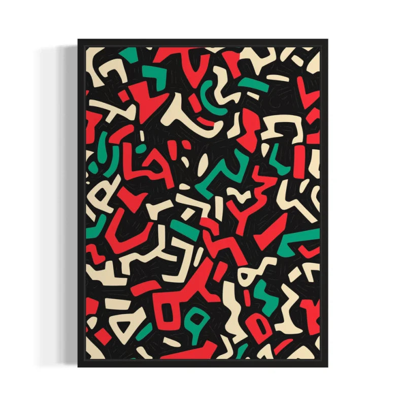 Abstract Canvas Prints Breaking Borders Framed Art - Ready to Hang Canvas Prints