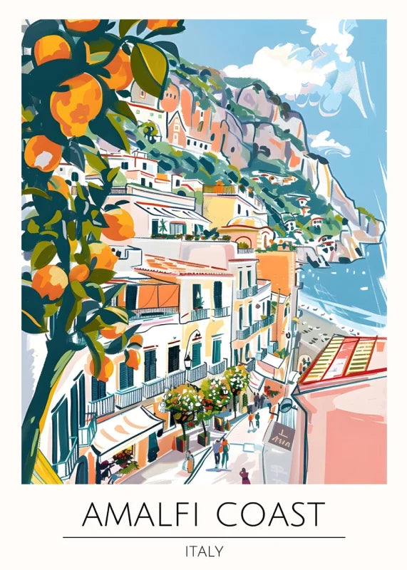 Amalfi Coast Canvas Prints World Tour Collection - Ready to Hang Canvas Prints