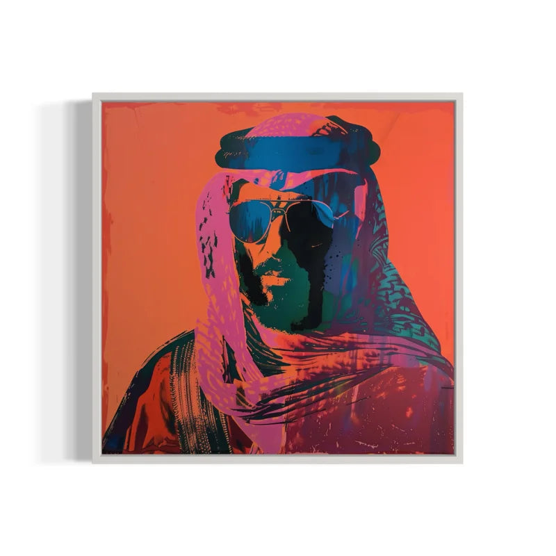 Arab Pop Art Canvas Prints Middle Eastern Man - Breaking Borders (Middle Eastern)