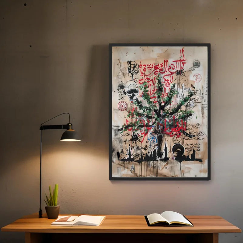 Arabic Calligraphy Tree Canvas Prints Legends Icons - Legends & Icons