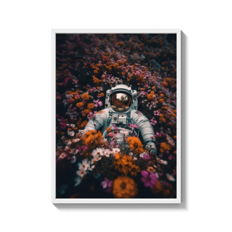 Astronaut in Flowers Canvas Prints - Ready to Hang Canvas Prints