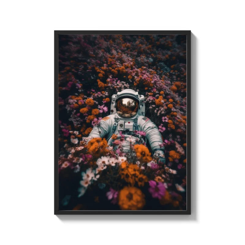 Astronaut in Flowers Canvas Prints - Ready to Hang Canvas Prints