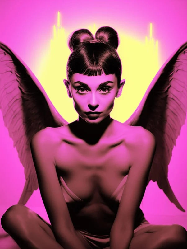 Audrey Hepburn Angel Canvas Prints Pop Art - Ready to Hang Canvas Prints