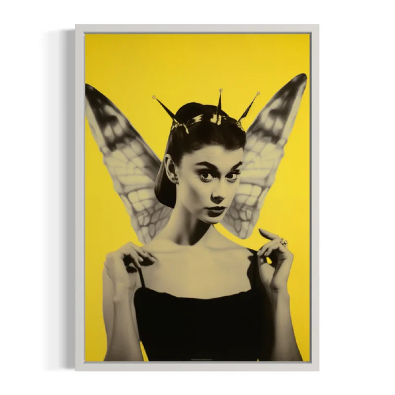 Audrey Hepburn Fairy Pop Art Canvas Prints - Ready to Hang Canvas Prints