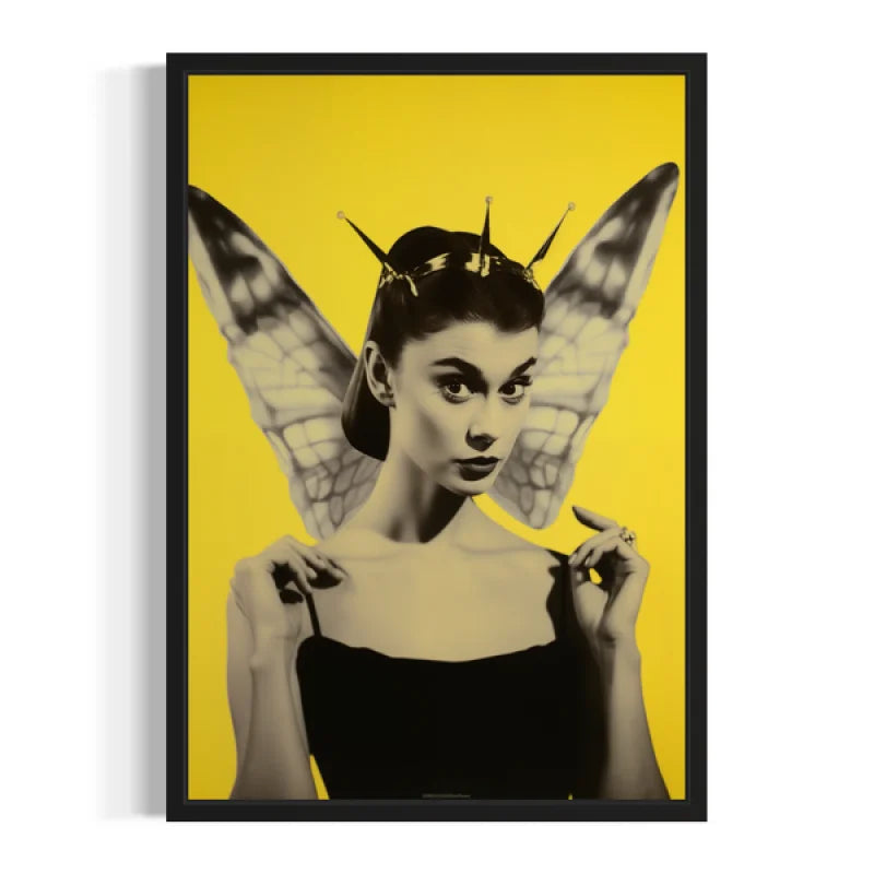 Audrey Hepburn Fairy Pop Art Canvas Prints - Ready to Hang Canvas Prints