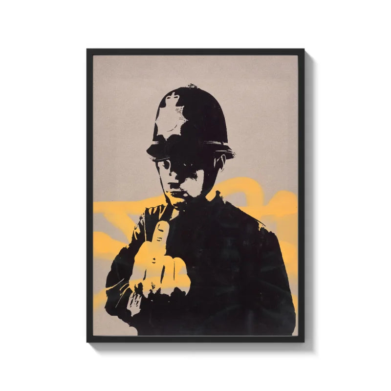 Banksy Police Officer Canvas Prints - Ready to Hang Canvas Prints