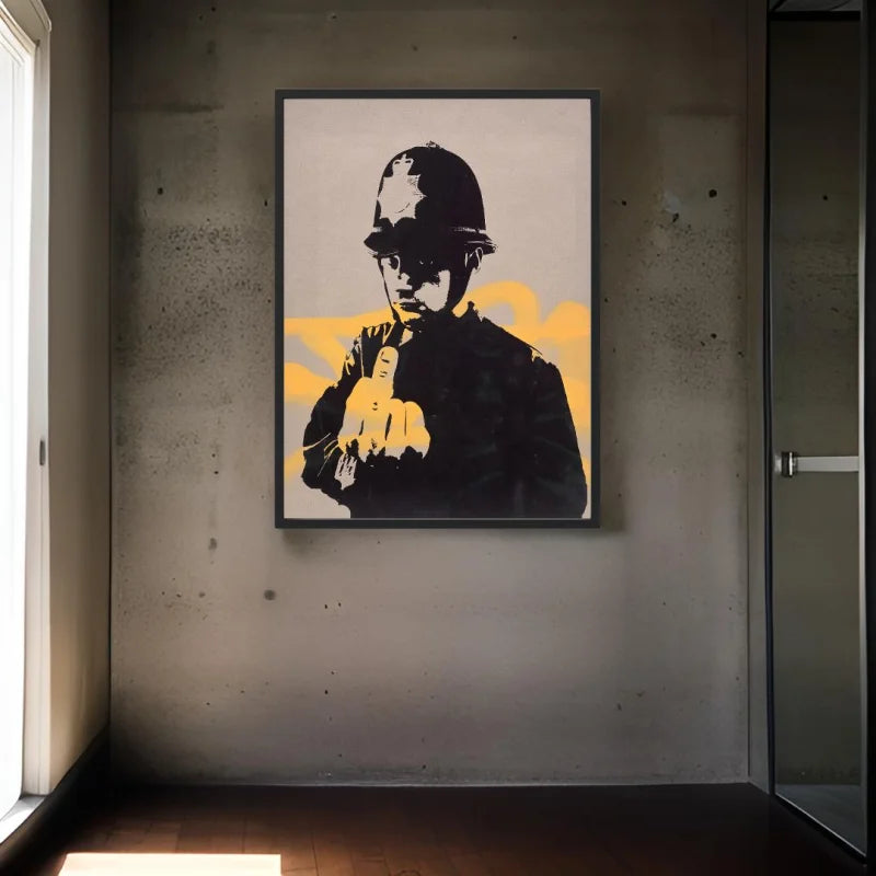 Banksy Police Officer Canvas Prints - Ready to Hang Canvas Prints