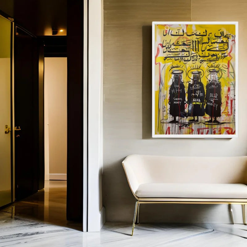 Basquiat Style Canvas Prints Framed Legends Icons - Legends & Icons