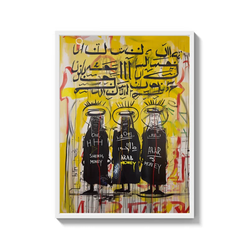 Basquiat Style Canvas Prints Framed Legends Icons - Legends & Icons