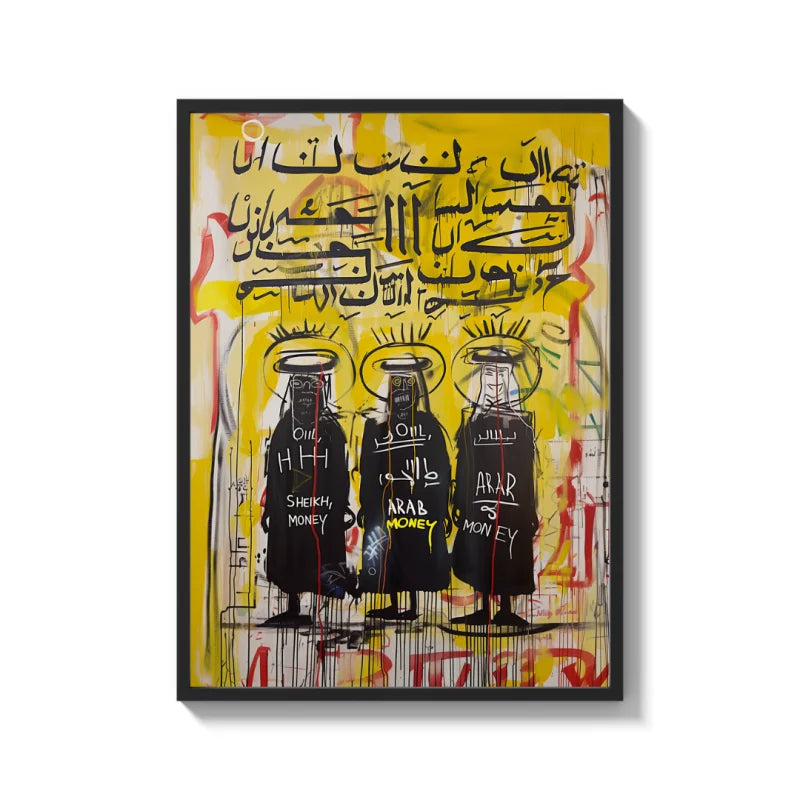 Basquiat Style Canvas Prints Framed Legends Icons - Legends & Icons