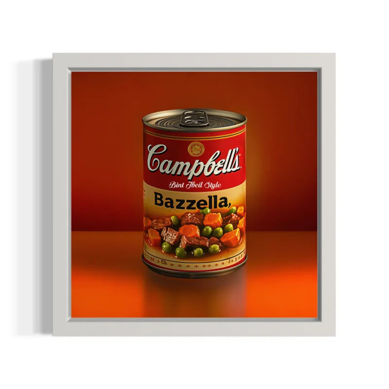 Bazzella Soup Pop Art Canvas Prints Canned Culture - Pop Art
