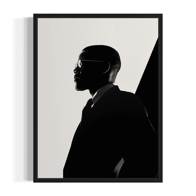 Black and White Portrait Canvas Prints Breaking Borders - Ready to Hang Canvas Prints