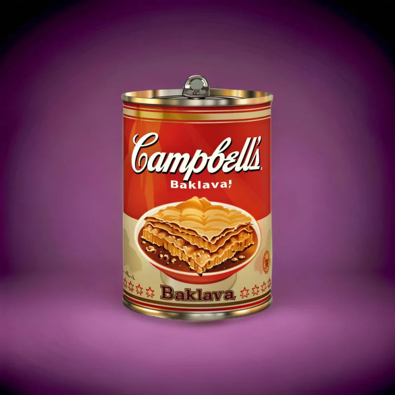 Campbell’s Baklava Soup Canvas Prints Canned Culture Pop Art - Pop Art