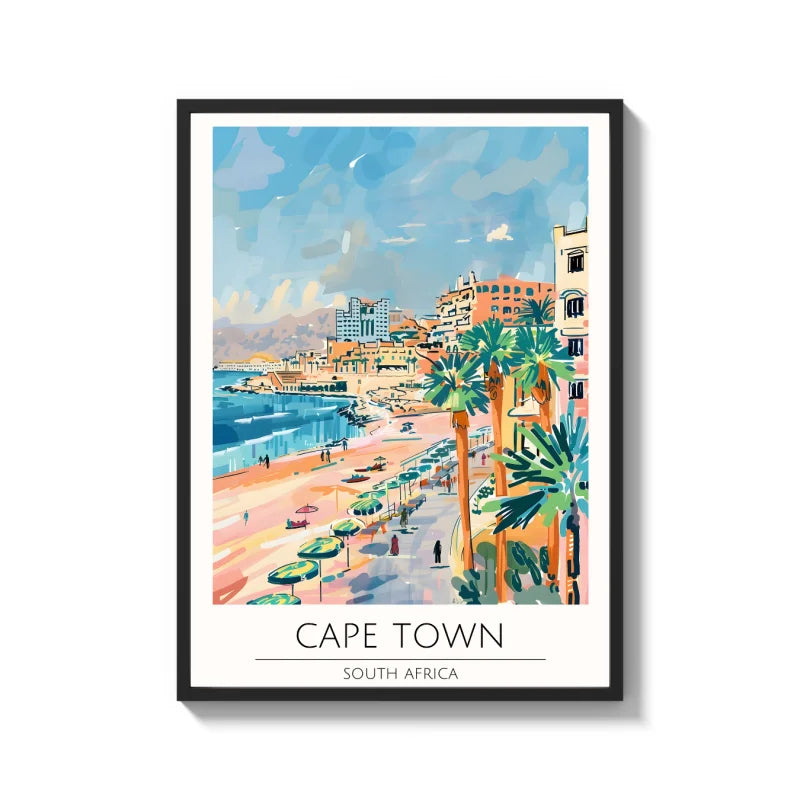 Cape Town Beach Canvas Print World Tour Collection - Ready to Hang Canvas Prints