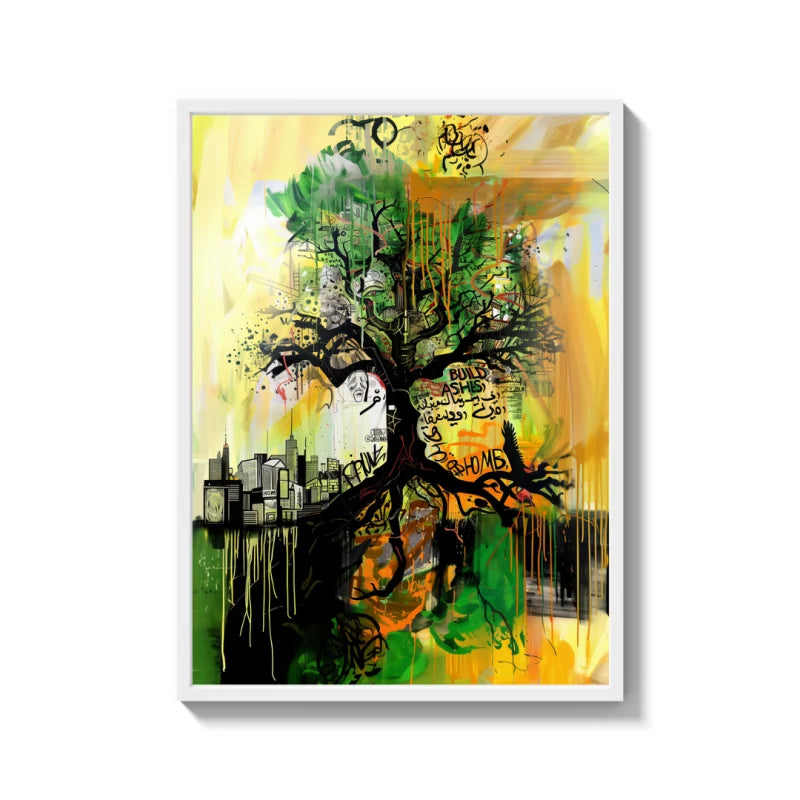 City Tree Canvas Prints Framed Art - Legends & Icons