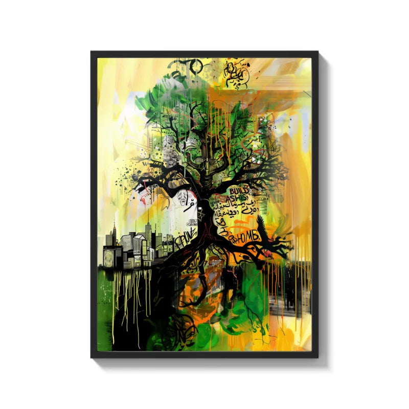 City Tree Canvas Prints Framed Art - Legends & Icons
