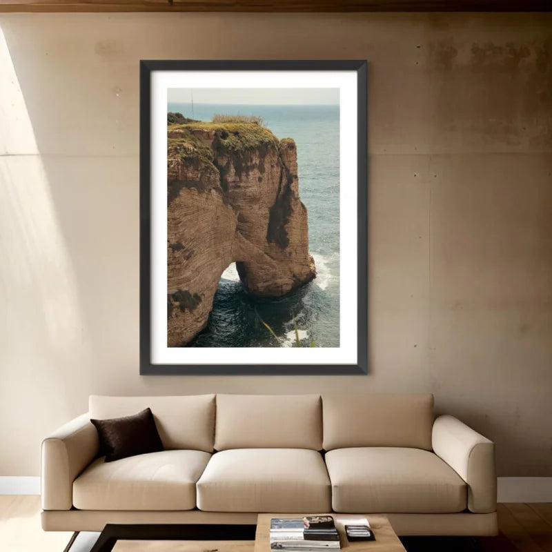 Coastal Rock Fine Art Print Framed - Framed Fine Art Prints