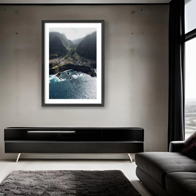 Coastal Village Framed Fine Art Print - Framed Fine Art Prints