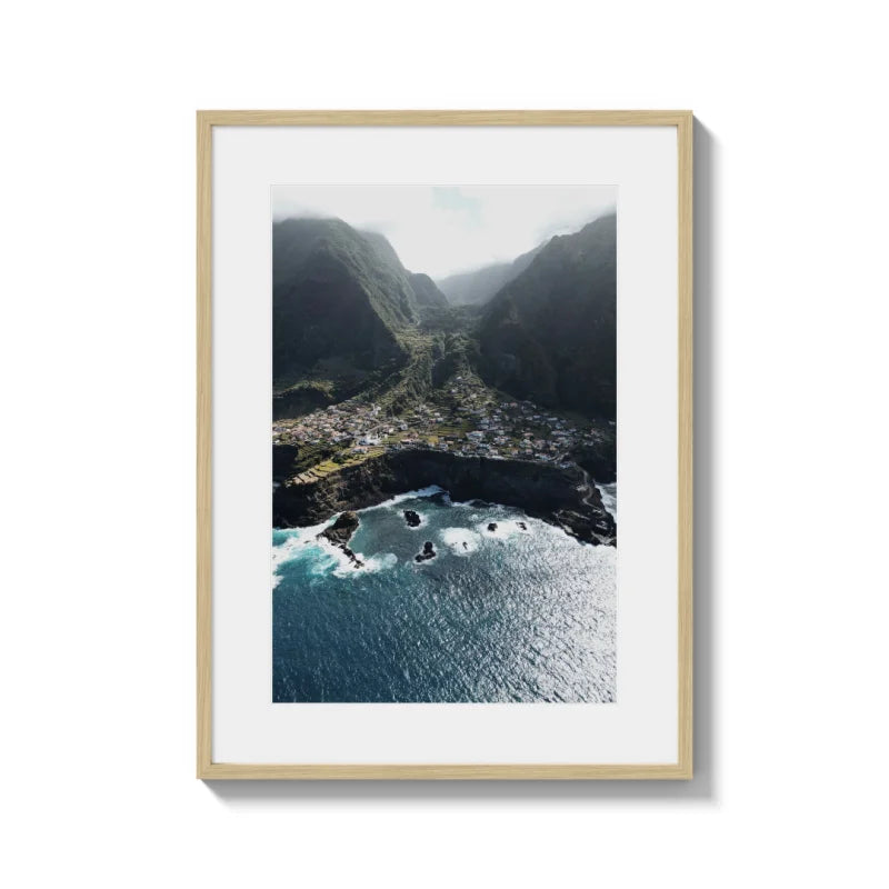 Coastal Village Framed Fine Art Print - Framed Fine Art Prints