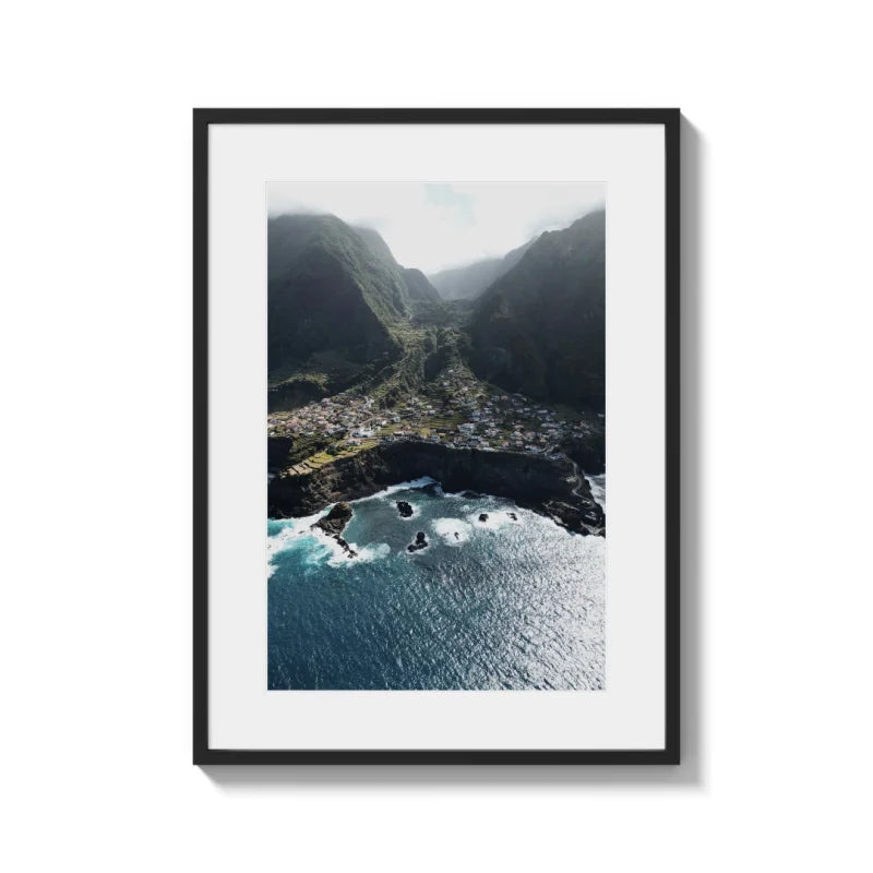 Coastal Village Framed Fine Art Print - Framed Fine Art Prints