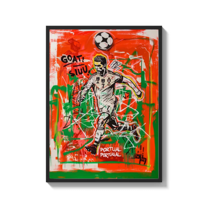Cristiano Ronaldo Graffiti Canvas Prints - Ready to Hang Canvas Prints