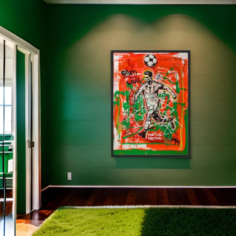 Cristiano Ronaldo Graffiti Canvas Prints - Ready to Hang Canvas Prints