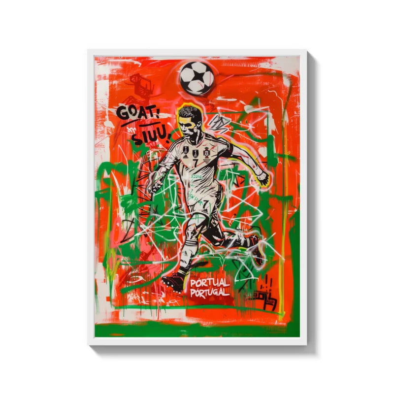Cristiano Ronaldo Graffiti Canvas Prints - Ready to Hang Canvas Prints