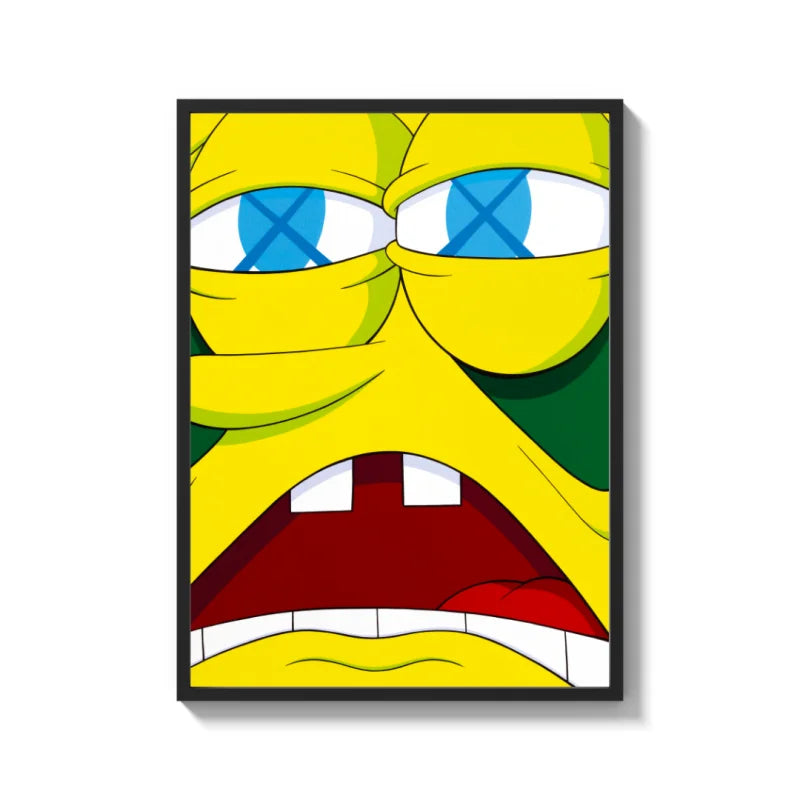 Crossed Eyes Cartoon Canvas Prints - Ready to Hang Canvas Prints
