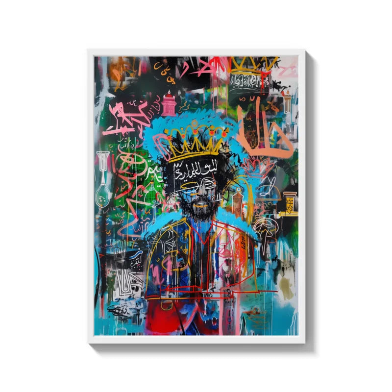 Crowned Man Graffiti Canvas Prints - Ready to Hang Canvas Prints
