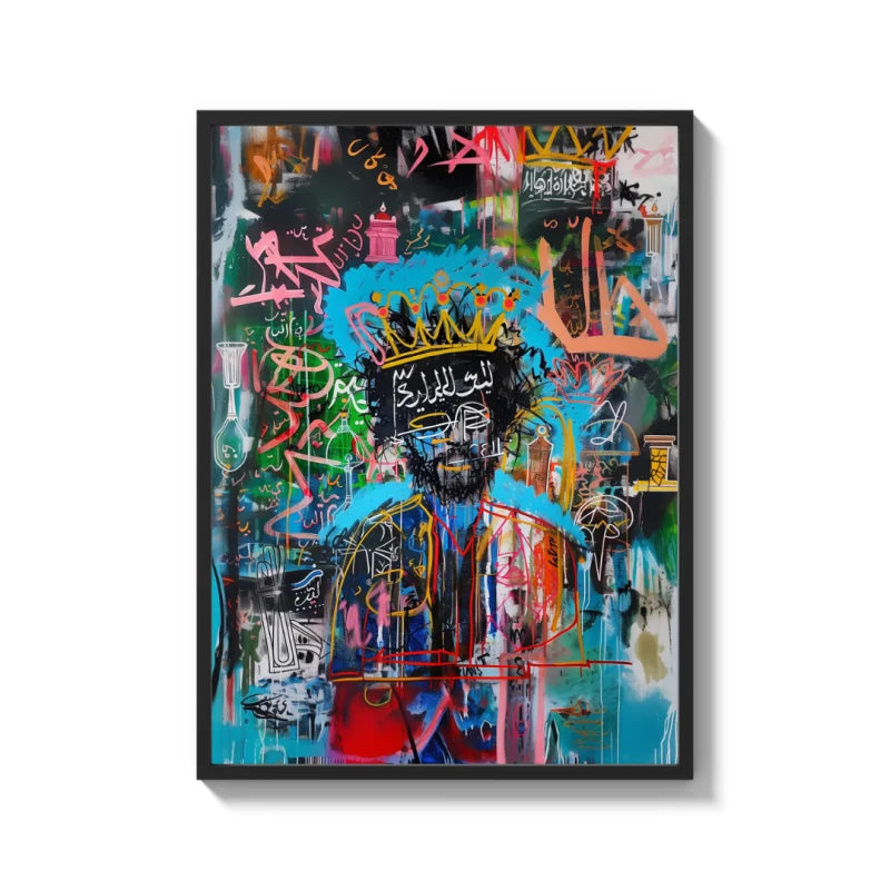 Crowned Man Graffiti Canvas Prints - Ready to Hang Canvas Prints