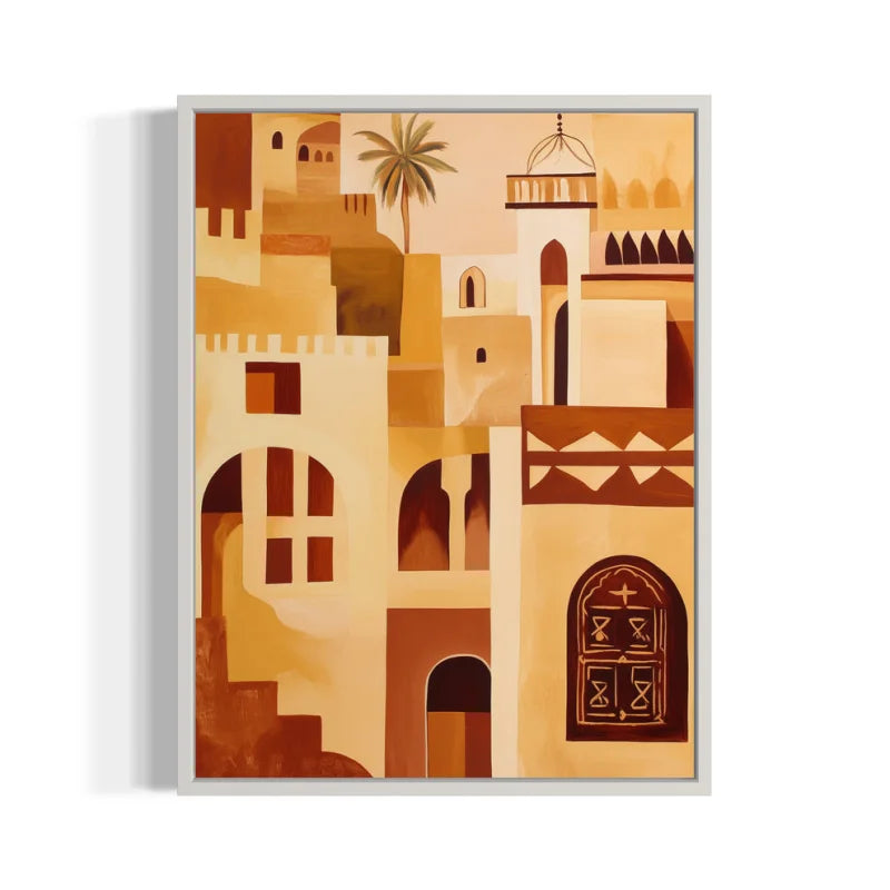 Desert Architecture Canvas Prints Breaking Borders Art - Ready to Hang Canvas Prints