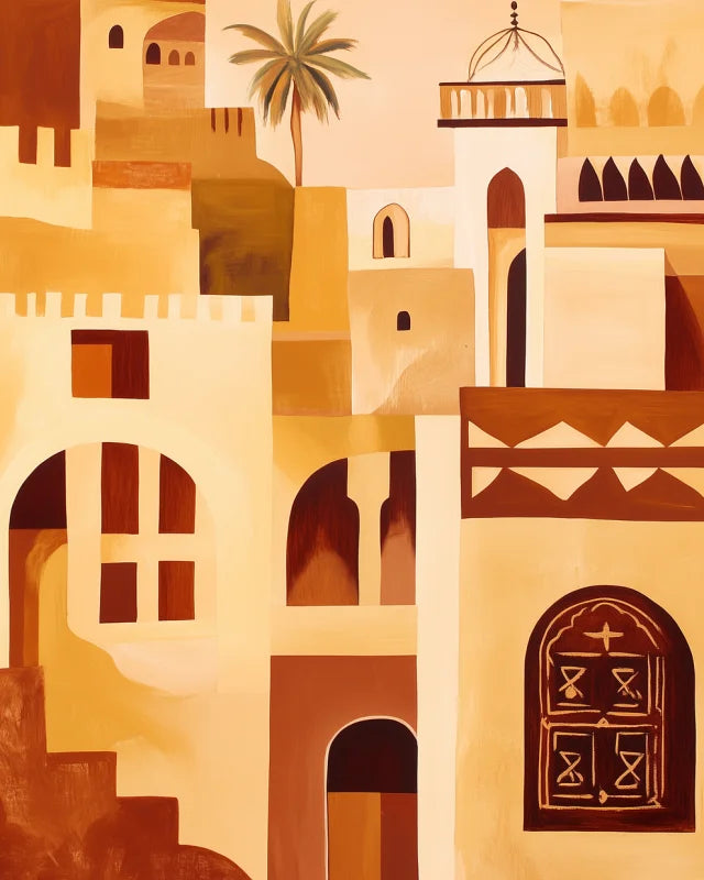 Desert Architecture Canvas Prints Breaking Borders Art - Ready to Hang Canvas Prints