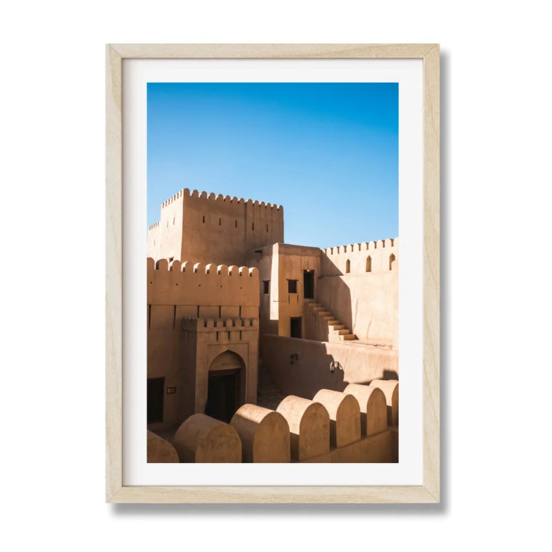 Desert Fortress Fine Art Print Framed - Framed Fine Art Prints