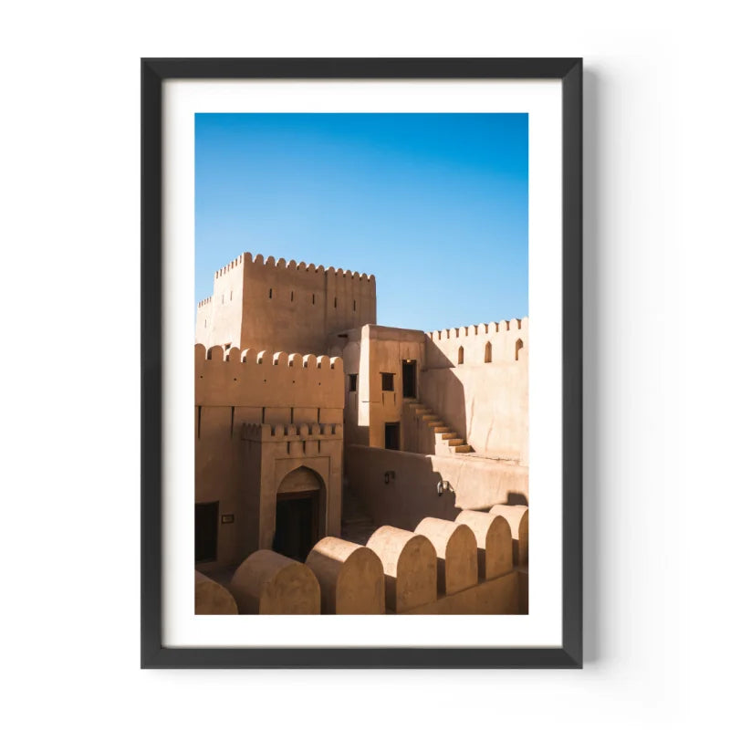 Desert Fortress Fine Art Print Framed - Framed Fine Art Prints