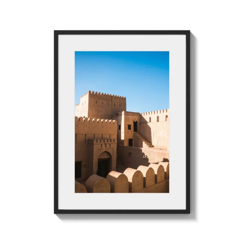 Desert Fortress Fine Art Print Framed - Framed Fine Art Prints
