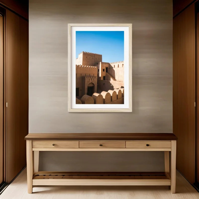 Desert Fortress Fine Art Print Framed - Framed Fine Art Prints