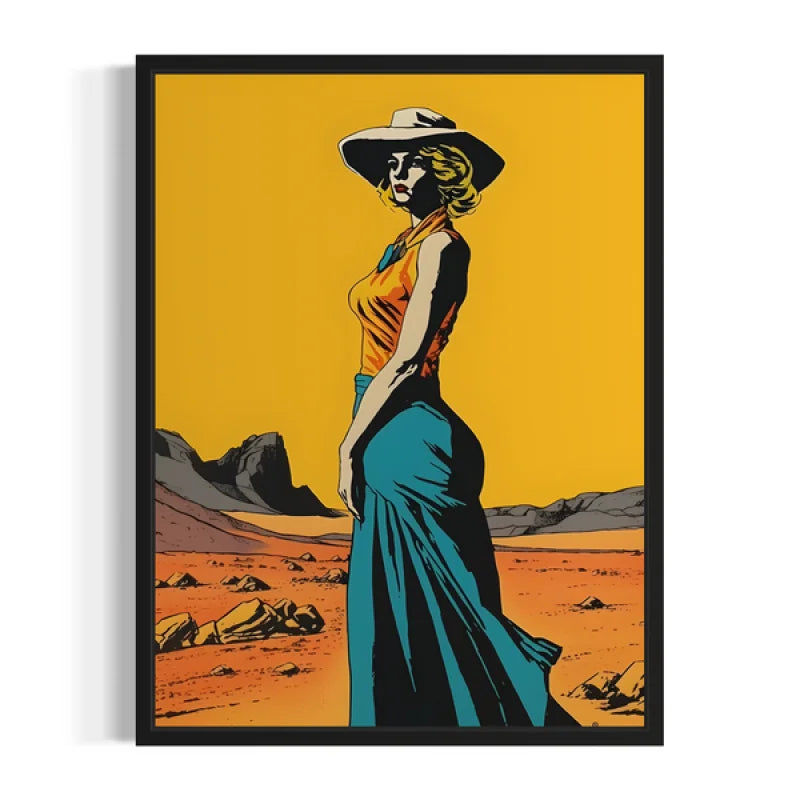 Desert Woman Canvas Prints Pop Art - Ready to Hang Canvas Prints
