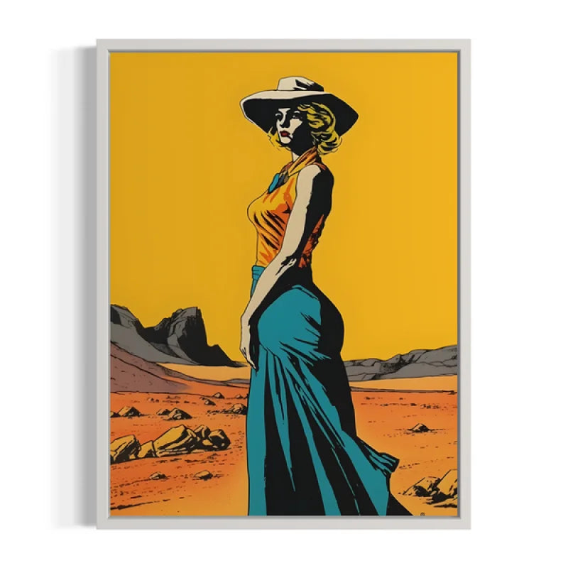 Desert Woman Canvas Prints Pop Art - Ready to Hang Canvas Prints