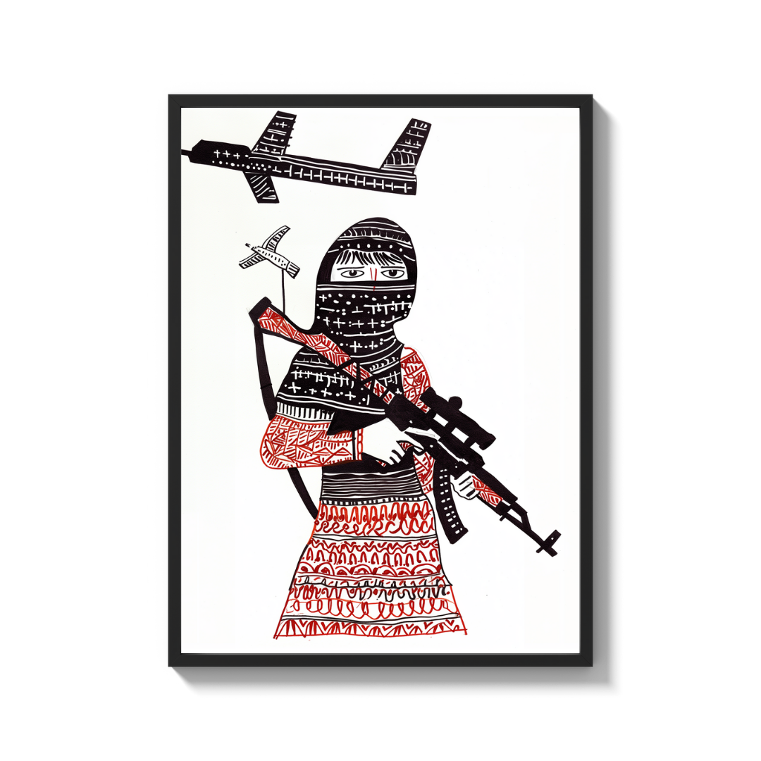 Armed Figure Legends Icons Canvas Prints - Legends & Icons