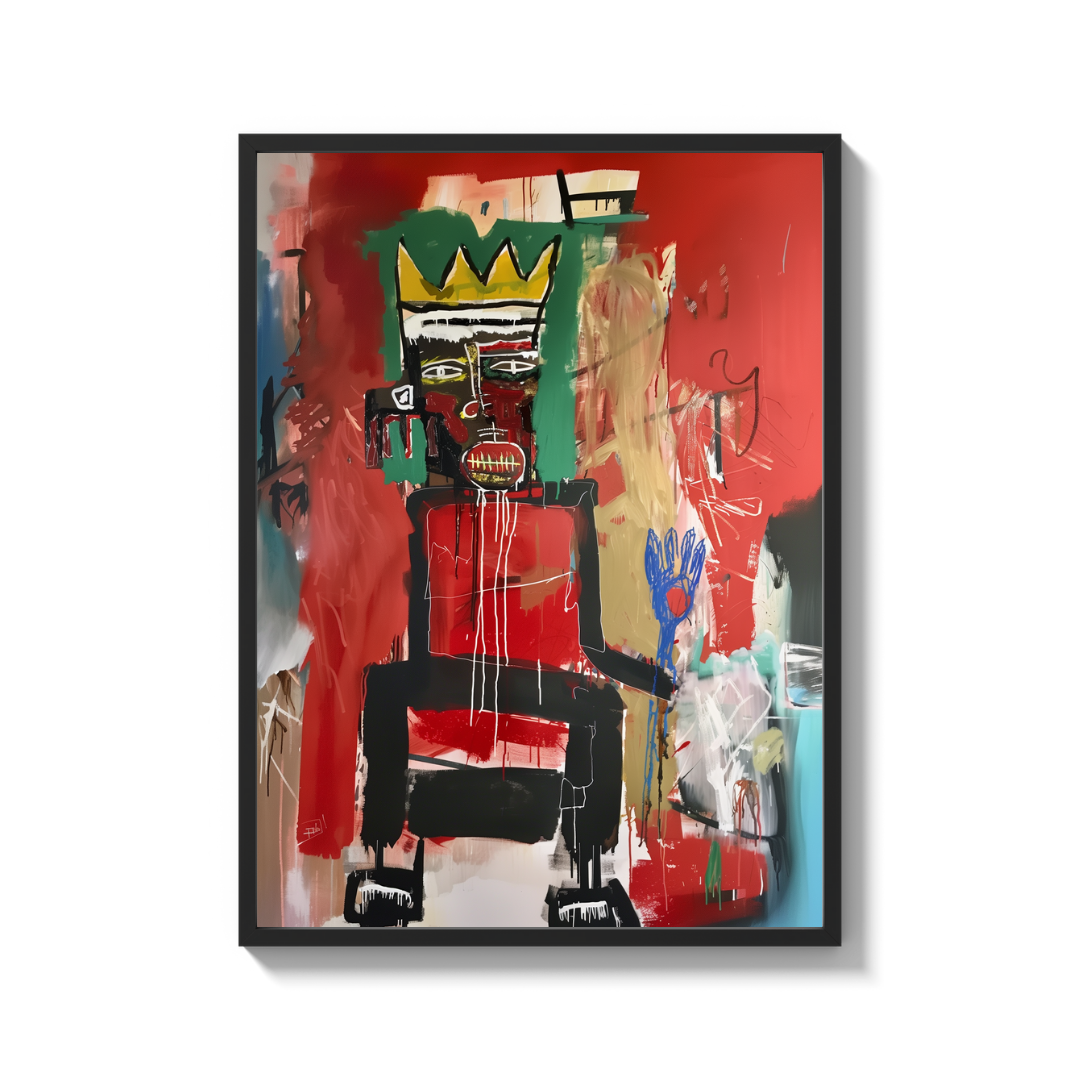 Crowned Figure Abstract Canvas Prints - Ready to Hang Canvas Prints