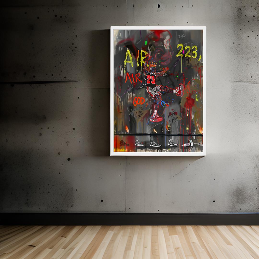 Michael Jordan Graffiti Canvas Prints - Ready to Hang Canvas Prints