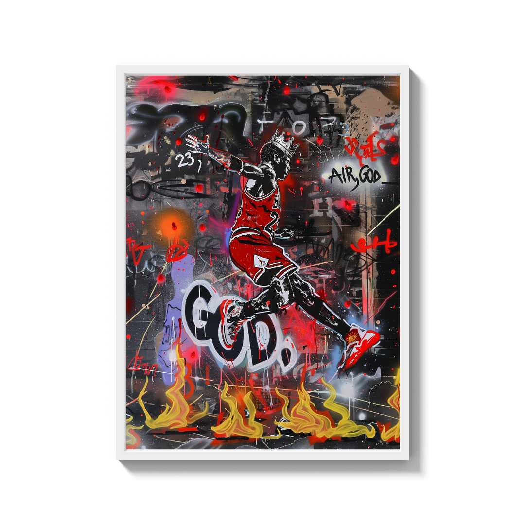 Michael Jordan Graffiti Canvas Prints - Ready to Hang Canvas Prints