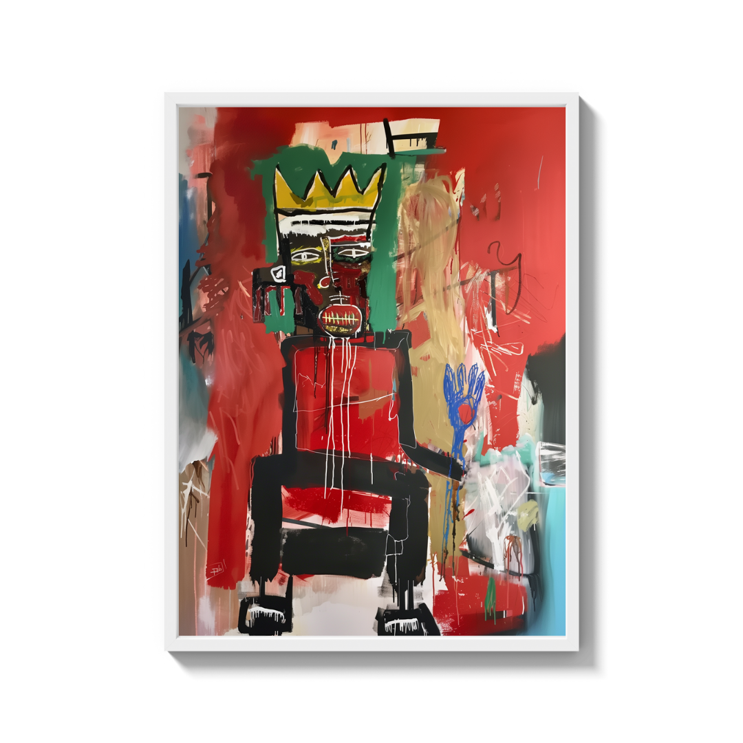 Crowned Figure Abstract Canvas Prints - Ready to Hang Canvas Prints