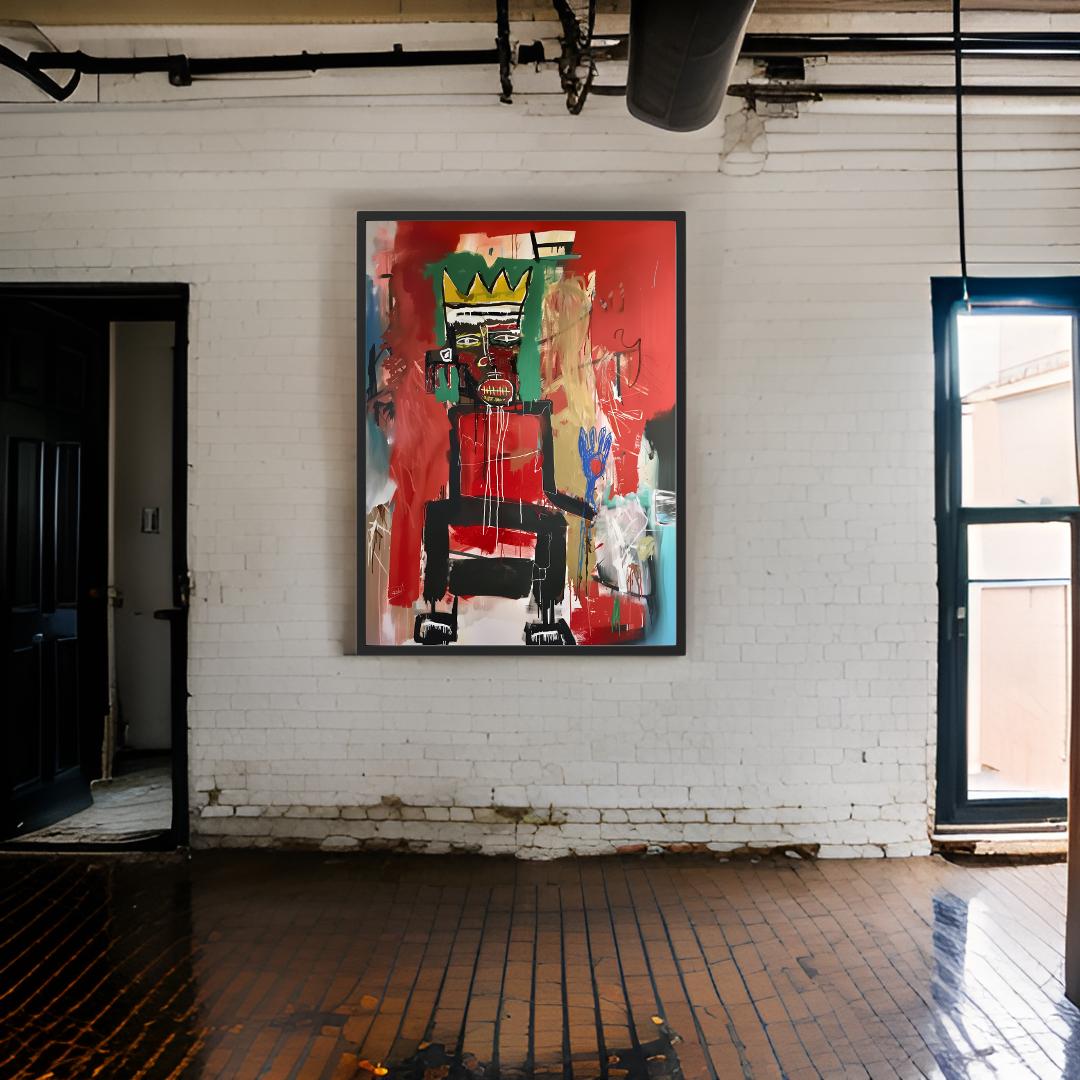 Crowned Figure Abstract Canvas Prints - Ready to Hang Canvas Prints