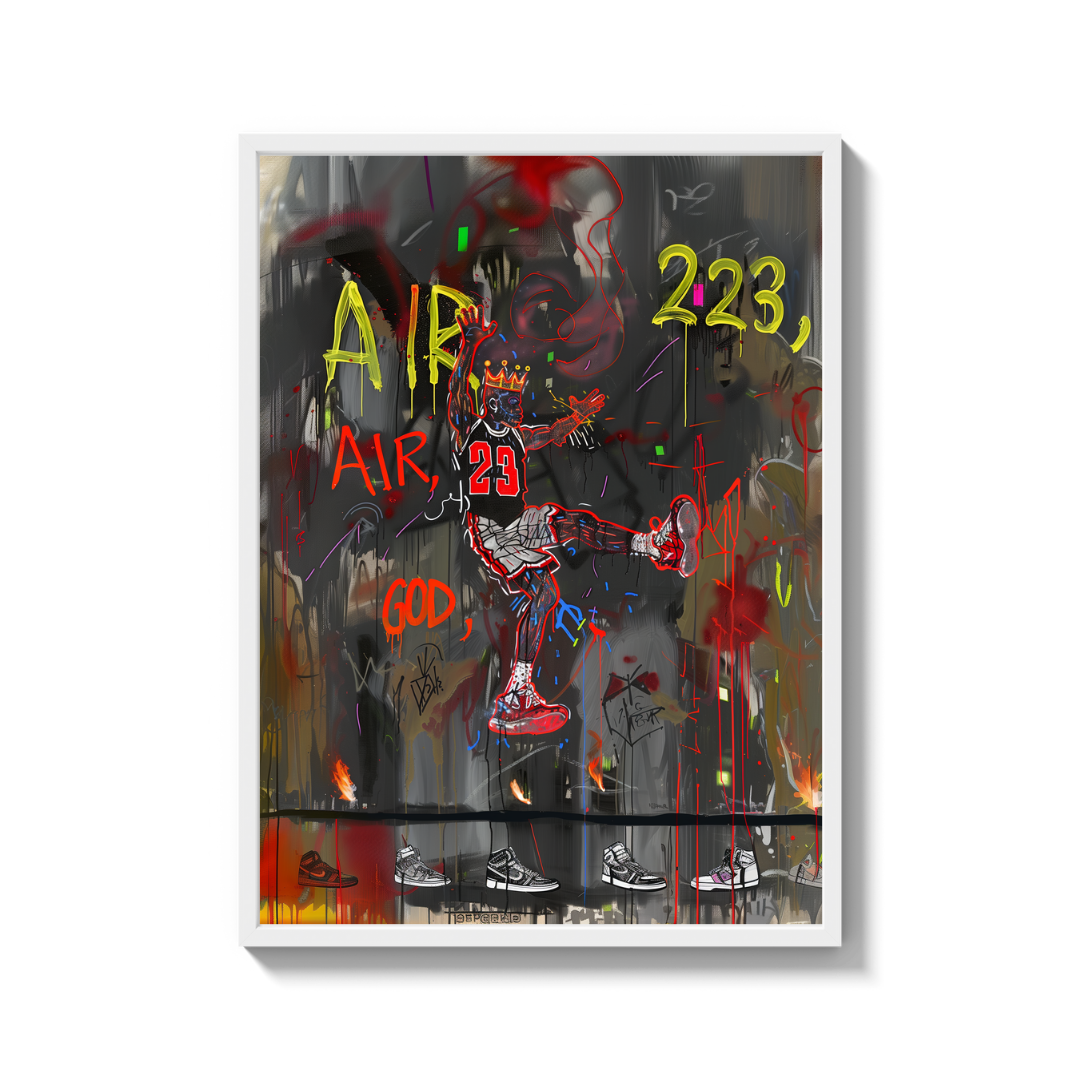 Michael Jordan Graffiti Canvas Prints - Ready to Hang Canvas Prints