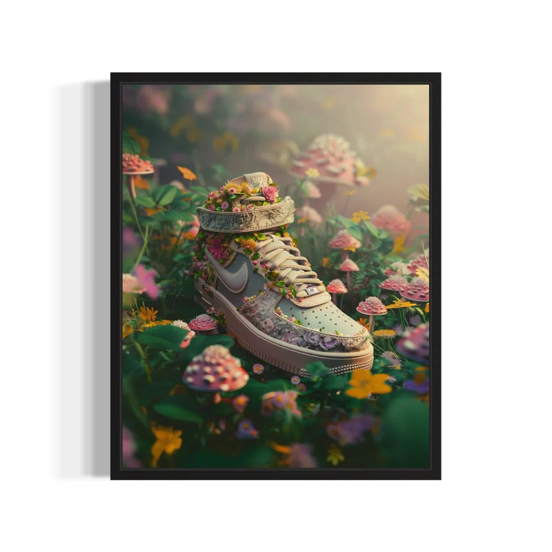 Floral Nike Air Force 1 Canvas Prints - Ready to Hang Canvas Prints
