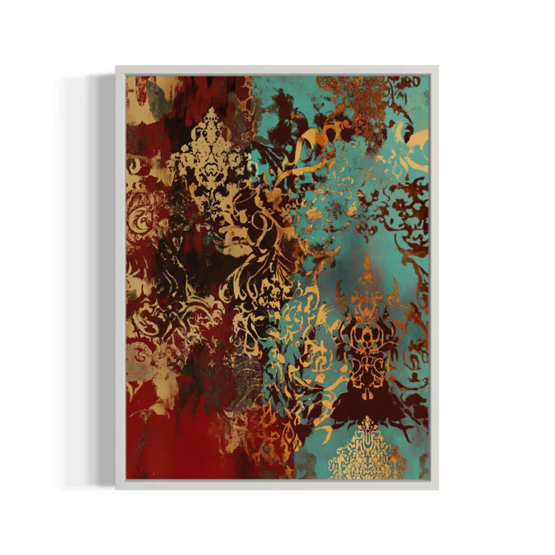 Framed Abstract Canvas Prints Breaking Borders Art - Ready to Hang Canvas Prints