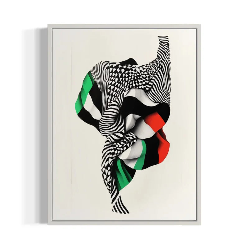 Framed Abstract Canvas Prints Breaking Borders Art - Ready to Hang Canvas Prints